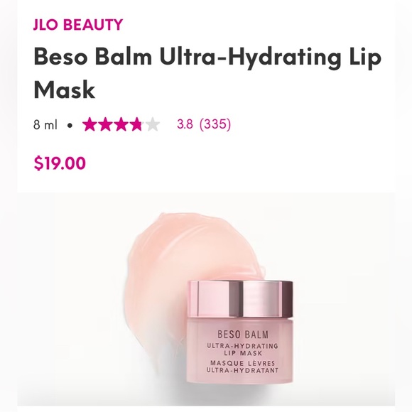 JLO Beauty Beso Balm Ultra-Hydrating Lip Mask | Brand New & Sealed - Picture 6 of 11